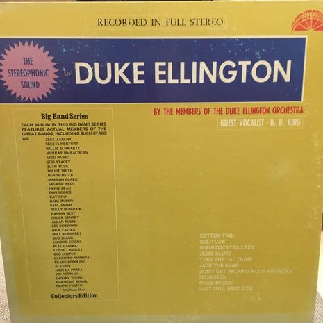 The Duke Ellington Orchestra, B.B. King : The Stereophonic Sound Of Duke Ellington (LP, Album, RE)