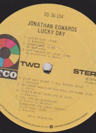 Jonathan Edwards (2) : Lucky Day (LP, RP, PR )