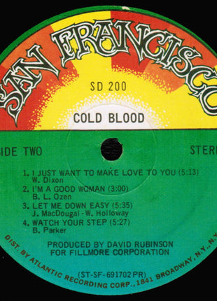 Cold Blood : Cold Blood (LP, Album, PR )