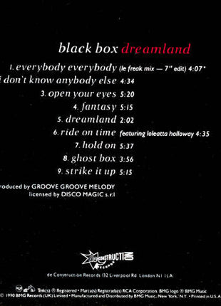 Black Box : Dreamland (CD, Album)