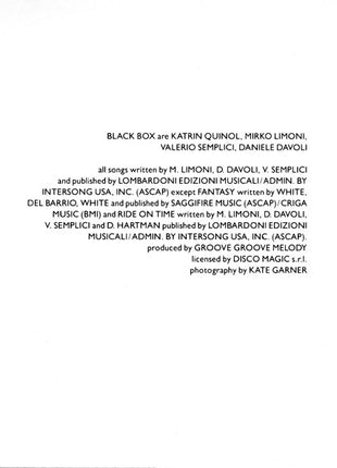 Black Box : Dreamland (CD, Album)