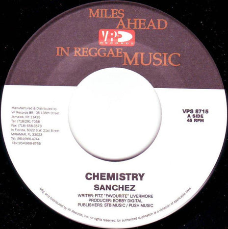 Sanchez : Chemistry (7", Single)