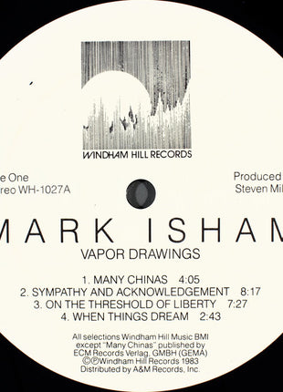 Mark Isham : Vapor Drawings (LP, Album)