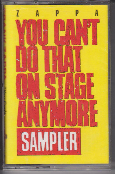Frank Zappa : You Can't Do That On Stage Anymore (Sampler) (Cass, Smplr)