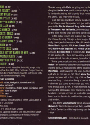 Nick Moss And The Flip Tops : Sadie Mae (CD, Album)