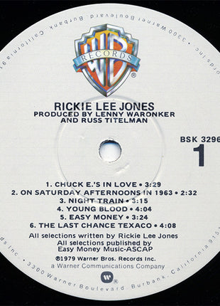 Rickie Lee Jones : Rickie Lee Jones (LP, Album, Win)