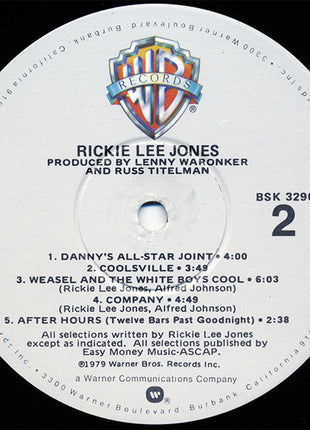 Rickie Lee Jones : Rickie Lee Jones (LP, Album, Win)