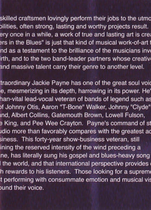 Jackie Payne Steve Edmonson Band : Partners In The Blues (CD, Album)