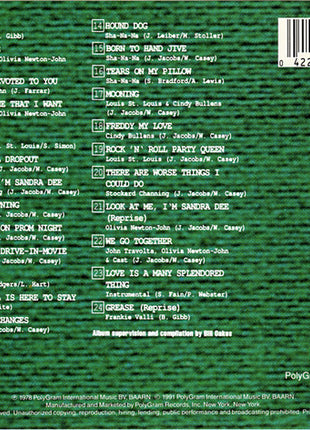 Various : Grease (The Original Soundtrack From The Motion Picture) (CD, Album, RE, PMD)