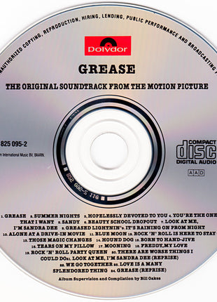 Various : Grease (The Original Soundtrack From The Motion Picture) (CD, Album, RE, PMD)