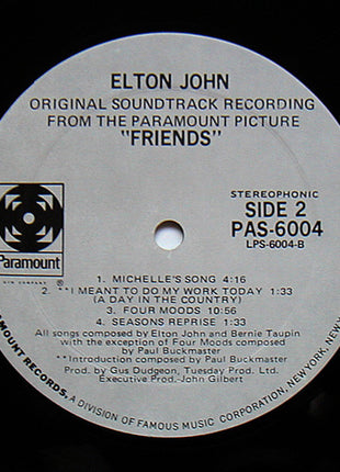 Elton John : Friends (LP, Album, Mon)