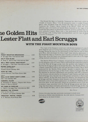 Flatt & Scruggs With The Foggy Mountain Boys : The Golden Hits Of Lester Flatt And Earl Scruggs (LP, Comp, S/Edition)