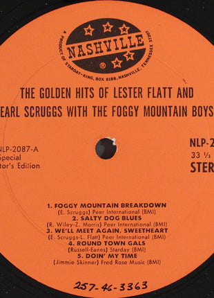 Flatt & Scruggs With The Foggy Mountain Boys : The Golden Hits Of Lester Flatt And Earl Scruggs (LP, Comp, S/Edition)