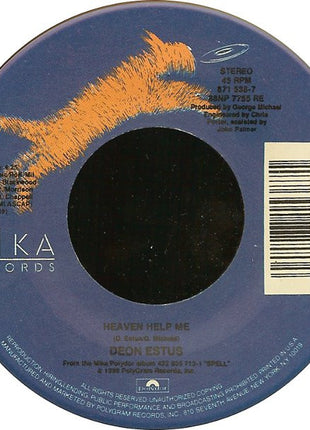Deon Estus With Additional Vocals By George Michael : Heaven Help Me (7", Single)