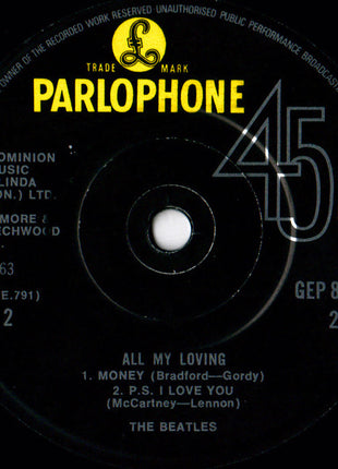 The Beatles : All My Loving (7", EP, Mono, RE, Sol)