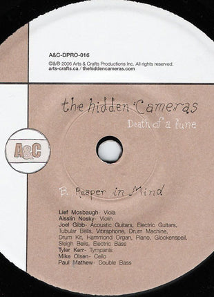 The Hidden Cameras : Death Of A Tune (7", Single)