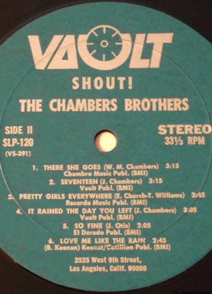 The Chambers Brothers : Shout! (LP, Album)