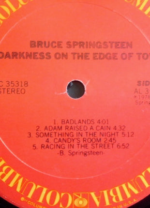 Bruce Springsteen : Darkness On The Edge Of Town (LP, Album)