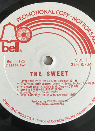 The Sweet : The Sweet Featuring "Little Willy" & "Blockbuster" (LP, Album, Comp, Promo)