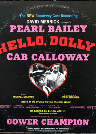 David Merrick (2) Presents Pearl Bailey, Cab Calloway : Hello, Dolly! - The New Broadway Cast Recording (LP, Album, RP)