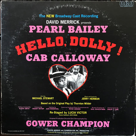 David Merrick (2) Presents Pearl Bailey, Cab Calloway : Hello, Dolly! - The New Broadway Cast Recording (LP, Album, RP)