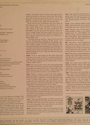 The Arbors : Featuring: I Can't Quit Her - The Letter (LP, Album, Promo)