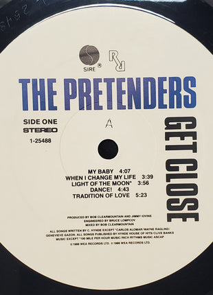The Pretenders : Get Close (LP, Album, All)