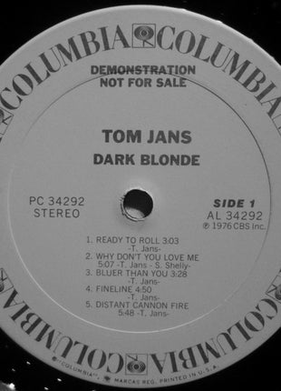 Tom Jans : Dark Blonde (LP, Album, Promo)