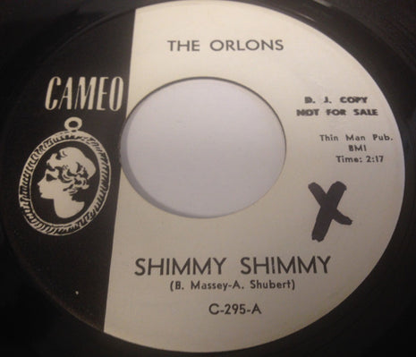 The Orlons : Shimmy Shimmy (7", Promo)