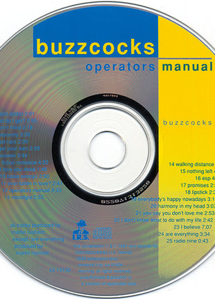 Buzzcocks : Operators Manual (Buzzcocks Best) (CD, Comp, RE)
