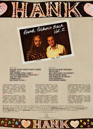 Leon Russell : Hank Wilson's Back Vol. I (LP, Album, Win)