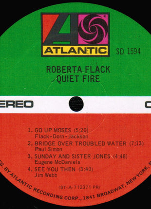 Roberta Flack : Quiet Fire (LP, Album, PR )