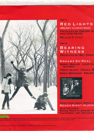 Dreams So Real : Red Lights (Merry Christmas) (7", Gre)