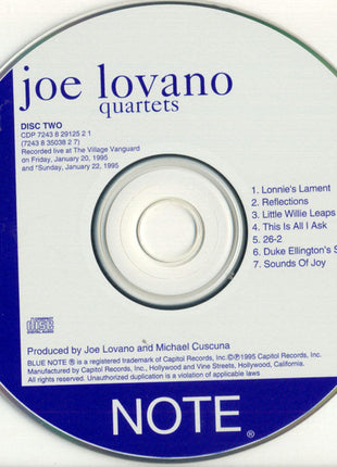 Joe Lovano : Quartets - Live At The Village Vanguard (2xCD, Album)