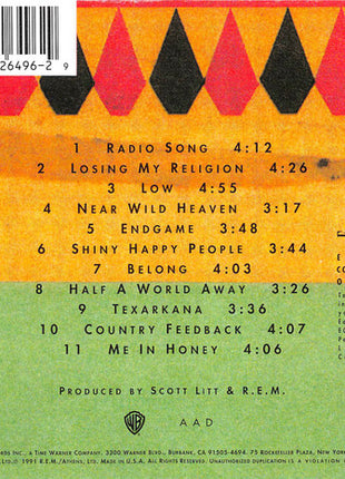 R.E.M. : Out Of Time (CD, Album, SRC)