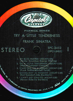 Frank Sinatra : Try A Little Tenderness (LP, Comp, Scr)