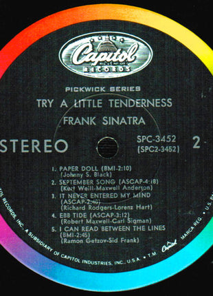 Frank Sinatra : Try A Little Tenderness (LP, Comp, Scr)