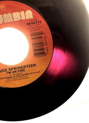 Bruce Springsteen : I'm On Fire (7", Single, Styrene, Pit)