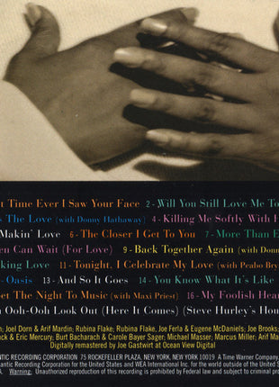 Roberta Flack : Softly With These Songs - The Best Of Roberta Flack (CD, Comp, Club)