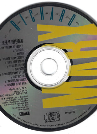 Richard Marx : Repeat Offender (CD, Album, Club, BMG)