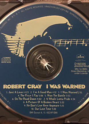 Robert Cray : I Was Warned (CD, Album, Club)