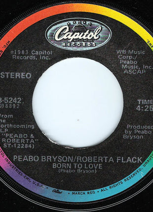 Peabo Bryson / Roberta Flack : Tonight I Celebrate My Love (7", Win)