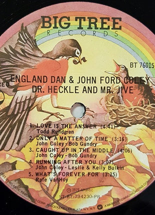 England Dan & John Ford Coley : Dr. Heckle And Mr. Jive (LP, Album, PR )