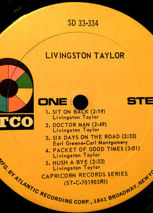 Livingston Taylor : Livingston Taylor (LP, Album, PRC)