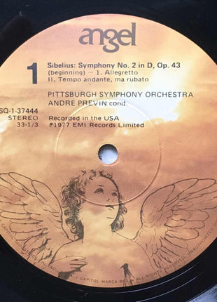 Sibelius*, André Previn, Pittsburgh Symphony Orchestra : Symphony No. 2 in D (LP, Quad)
