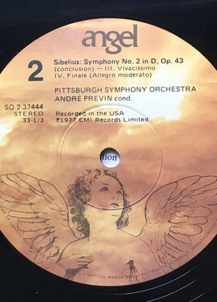 Sibelius*, André Previn, Pittsburgh Symphony Orchestra : Symphony No. 2 in D (LP, Quad)
