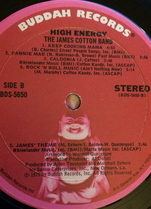 The James Cotton Band : High Energy (LP, Album, Mon)