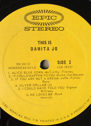 Damita Jo : This Is Damita Jo (LP, Album)