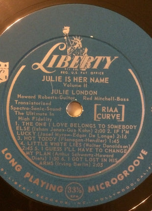 Julie London : Julie Is Her Name Volume II (LP, Album, Mono, Ind)