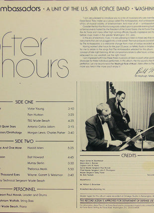 Ambassadors (6) : After Hours (LP)